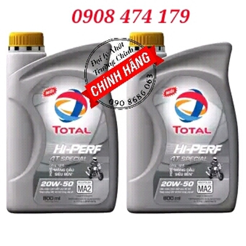 TOTAL HI-PERF 4T SPECIAL 20W50 Dầu nhớt xe máy xe số