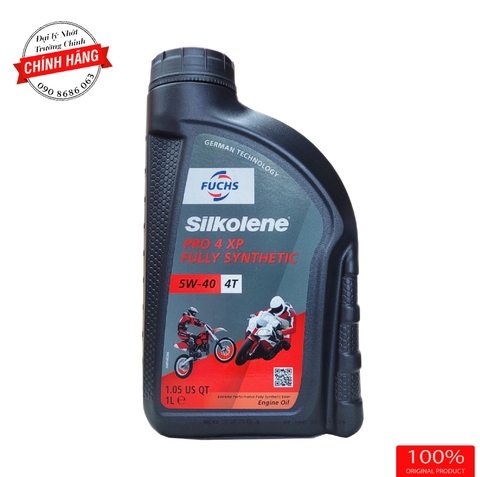 Nhớt Fuchs Silkolene Pro 4 5W40 XP 4T 1L Tem Châu Âu