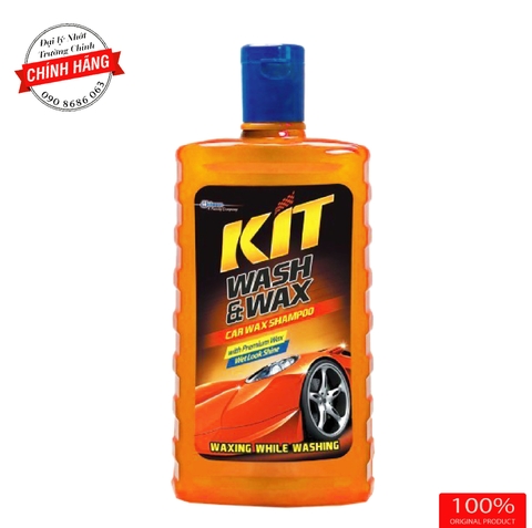 Xà bông rửa xe, phủ bóng nước sơn KIT WASH & WAX 500ML hàng nhập khẩu