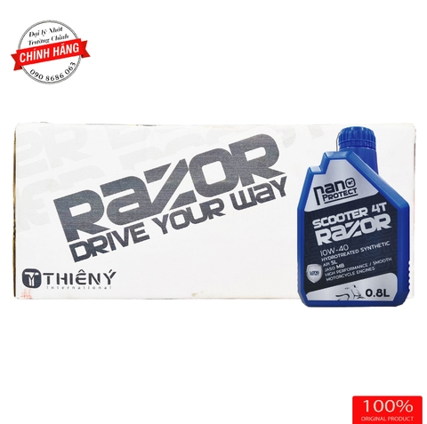 Thùng Nhớt Razor Nano Protect Scooter 4T 10W40 MB  dành cho xe ga
