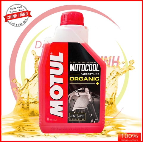 Nước mát Motul đỏ Motocool ORGANIC+ Tem 3 lớp nhập khẩu Pháp