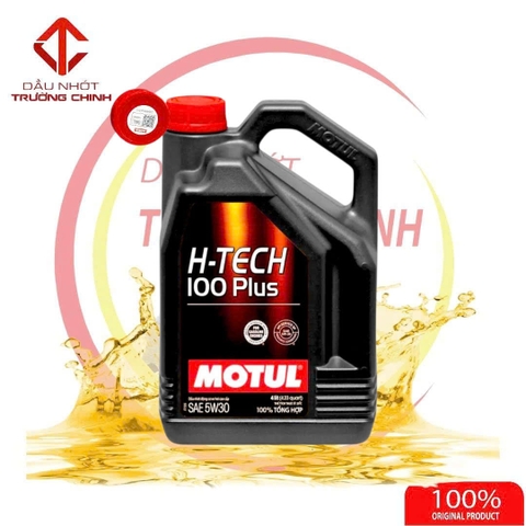 Nhớt Motul H-TECH 100 PLUS 5W-30 100% tổng hợp 4L