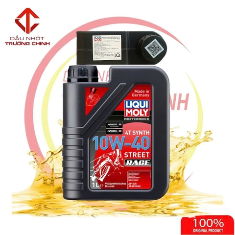 Nhớt tổng hợp  liqui Moly Synth street Race 10W40 dành cho xe số, tay côn
