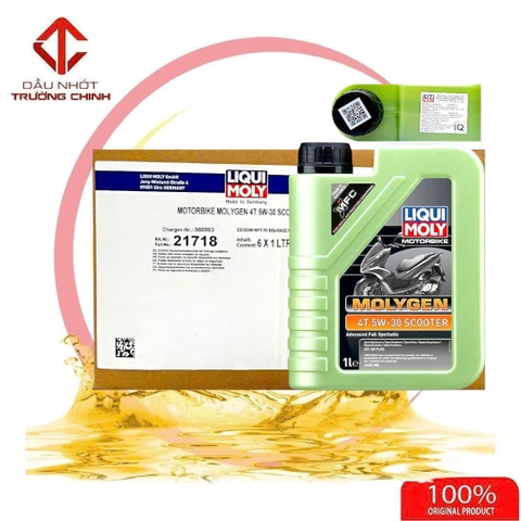Thùng Nhớt Liqui Moly Molygen Scooter 5W30 chuyên dành cho xe ga cao cấp