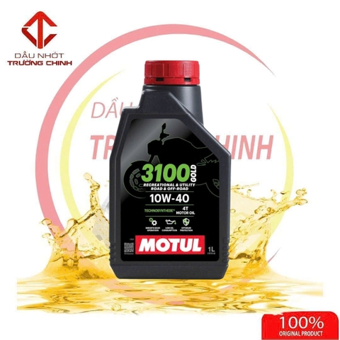 Nhớt Motul 3100 gold 10W40 dành cho xe số, tay côn