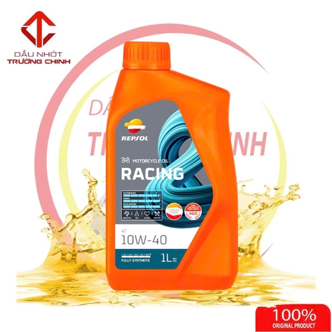 Nhớt Repsol Racing10W40 Tổng hợp 100% dành cho xe số, tay côn