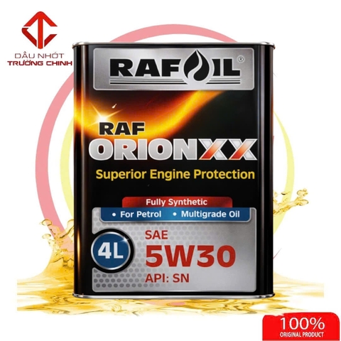 Nhớt RAFOIL Orion XX 5W30  Fully Synthetic dành cho xe ô tô