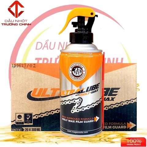 Thùng dưỡng sên Megacools Untra Chain Lube 300ml không văng Indonesia
