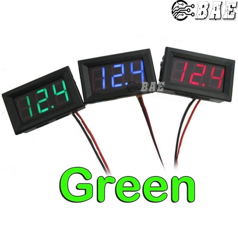 Đồng hồ đo áp DC 5.0-120V - Green