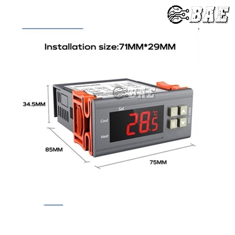Bộ Điều Khiển Nhiệt Độ Đóng Ngắt Relay STC-1000 