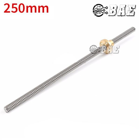 Thanh Vitme 250mm - Đai Ốc T8