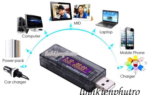 Thiết bị đo dòng điện và điện áp USB màn hình OLED
