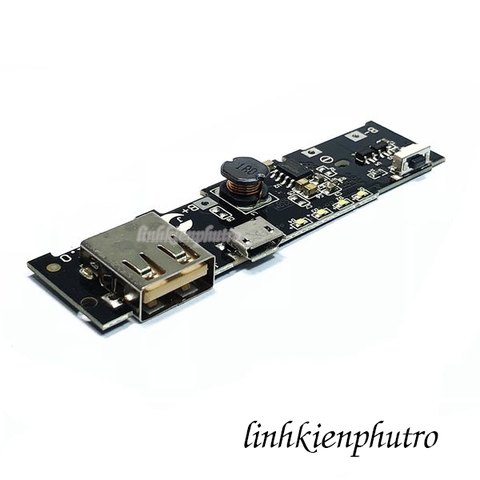Mạch sạc pin dự phòng 864-KC 5V 2.1A tích hợp đèn LED & cổng USB