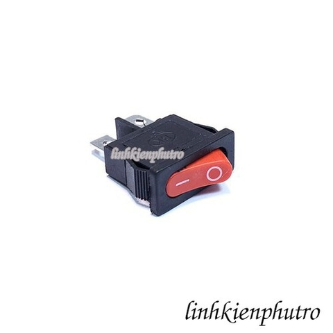 Công tắc gạt 2 chân chữ nhật màu đỏ