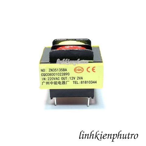 Biến áp 220VAC sang 12V 2VA ZN35135BA