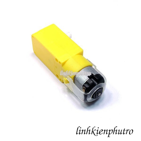 Motor giảm tốc nhựa TT 6V trục nhựa lắp ráp xe robot