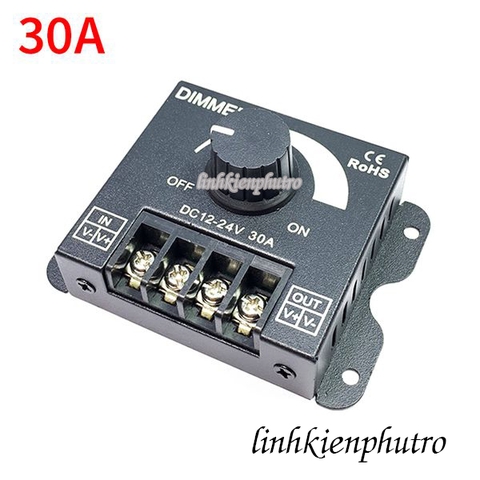 Dimmer DC 12–24V 30A – Bộ điều chỉnh độ sáng đèn LED