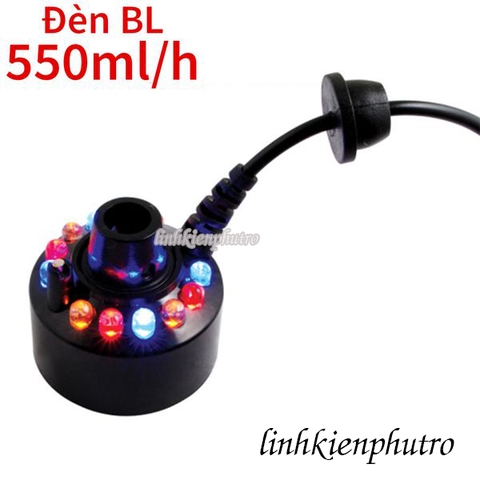 Máy Phun Sương Tạo Khói Siêu Âm 12 LED Đổi Màu