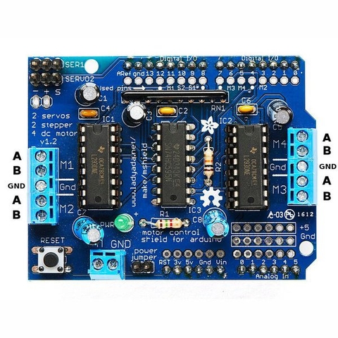 Shield điều khiển động cơ L293D cho Arduino – STT1239
