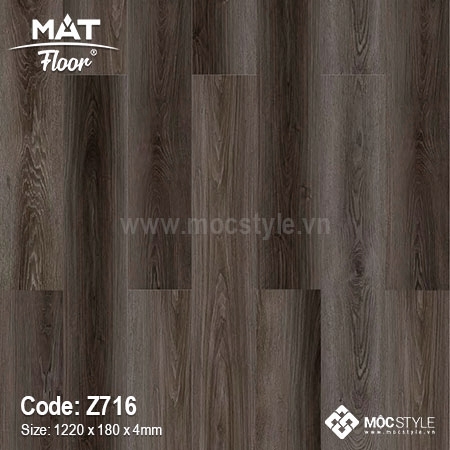 Sàn nhựa giả gỗ Matfoor 4mm - Sàn nhựa Matfloor Z716