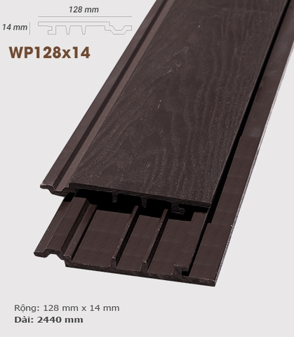  - Ốp tường AWood WP128x14 3D Socola