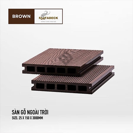  - Sàn gỗ ngoài trời MPC Fortadeck - Brown