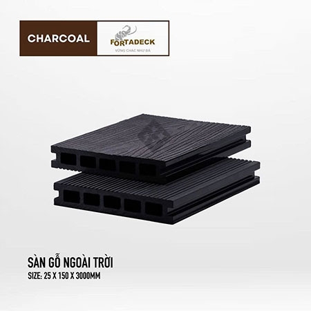  - Sàn gỗ ngoài trời MPC Fortadeck - Charcoal