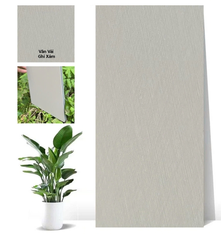  - Tấm ốp tường than tre vân vải CL9