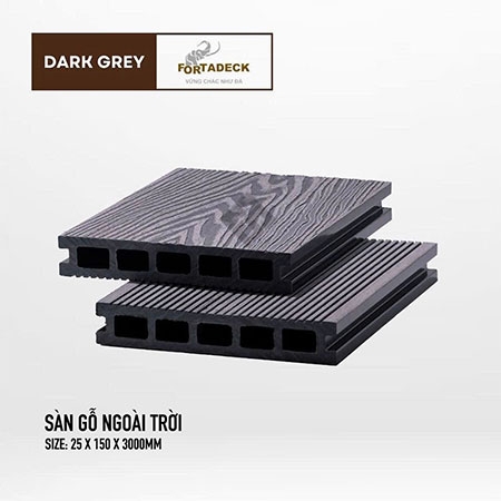  - Sàn gỗ ngoài trời MPC Fortadeck - Dark Grey