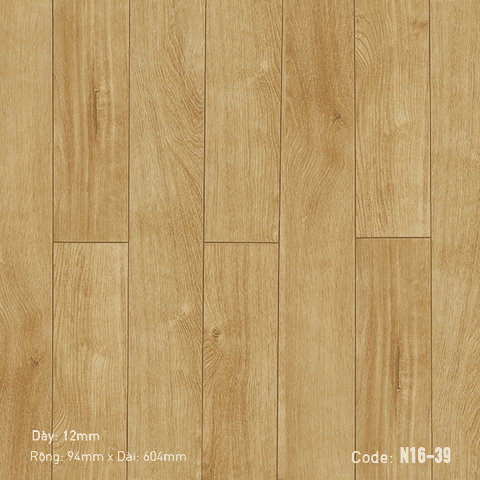 SÀN GỖ DREAM FLOOR - Sàn gỗ cao cấp Dream Floor N16-39 - Cốt đen chống ẩm