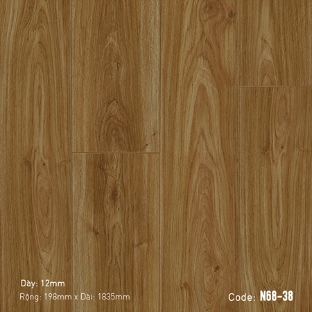  - Sàn gỗ cao cấp Dream Lux N68-38 - Cốt đen chống ẩm