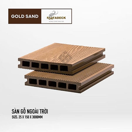  - Sàn gỗ ngoài trời MPC Fortadeck - Gold Sand
