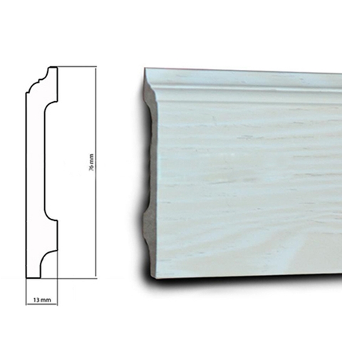 Len tường cao 76mm - Len tường nhựa L76-3