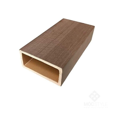 Thanh lam, cột gỗ nhựa Luxwood - Lam gỗ nhựa ngoài trời 40x80 - Coffee