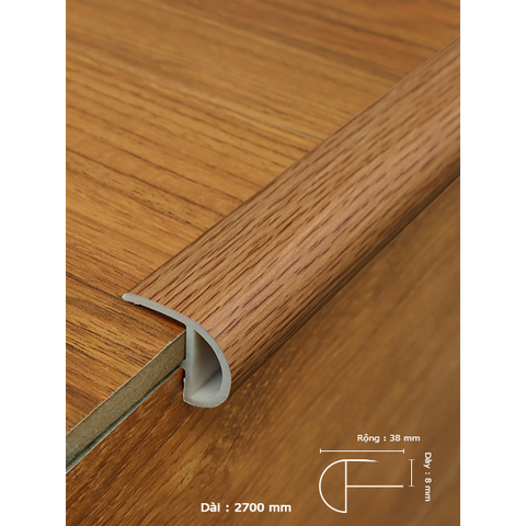 Phụ kiện sàn gỗ - Nẹp cầu thang nhựa 003