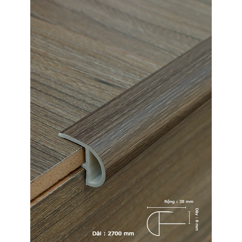 Phụ kiện sàn gỗ - Nẹp cầu thang nhựa 018