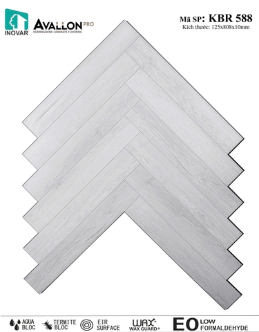 Inovar Avallon 10mm - Sàn gỗ xương cá Inovar Avallon KBR588