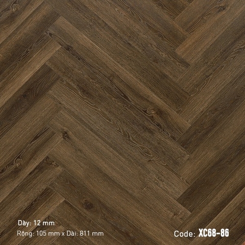 Sàn gỗ giá rẻ - Sàn gỗ xương cá 3K Vina XC68-86