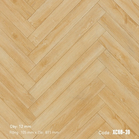 Sàn gỗ giá rẻ - Sàn gỗ xương cá 3K Vina XC68-39