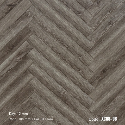 Sàn gỗ giá rẻ - Sàn gỗ xương cá 3K Vina XC68-98