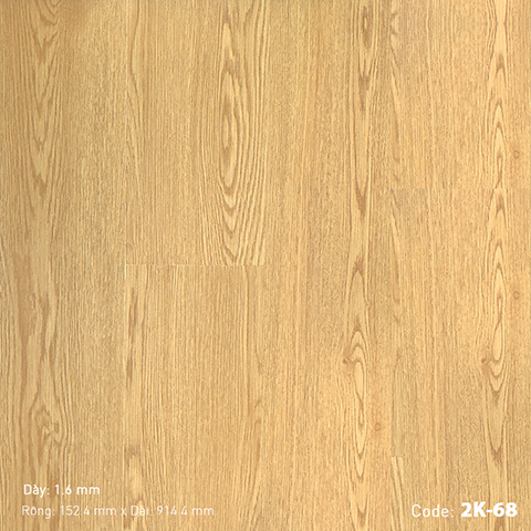 Sàn gỗ khuyến mãi - Sàn nhựa có keo sẵn 2K-68