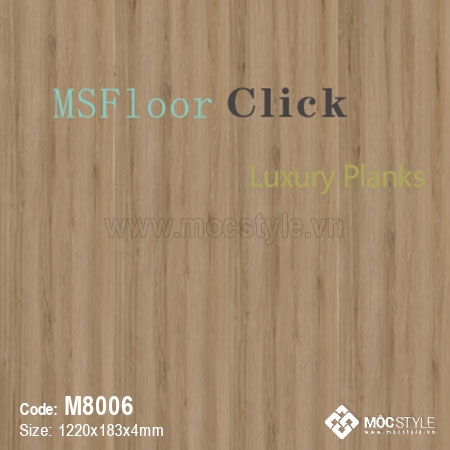 Sàn nhựa MSFloor - Sàn nhựa hèm khóa MSFloor M8006