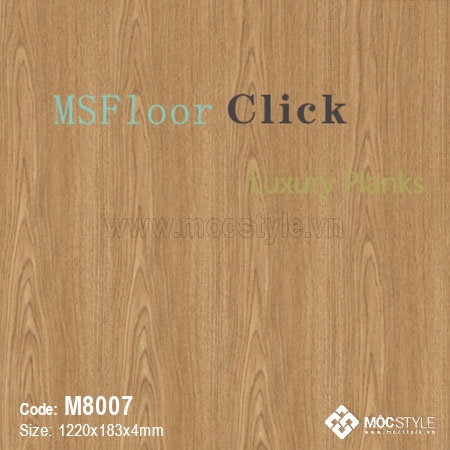 Sàn nhựa MSFloor - Sàn nhựa hèm khóa MSFloor M8007