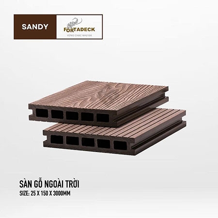  - Sàn gỗ ngoài trời MPC Fortadeck - Sandy