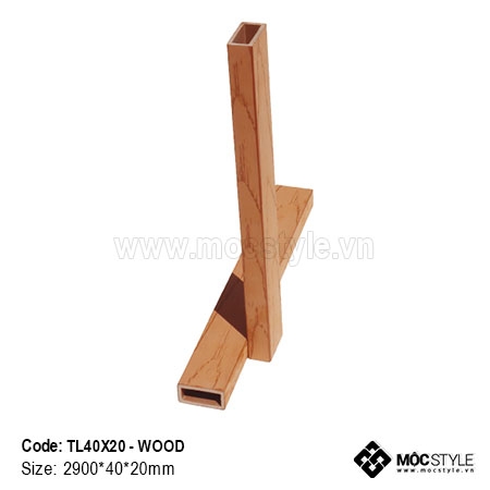 Gỗ Nhựa Ultra PVC - Thanh lam gỗ nhựa Ultra PVC TL40x20 Wood