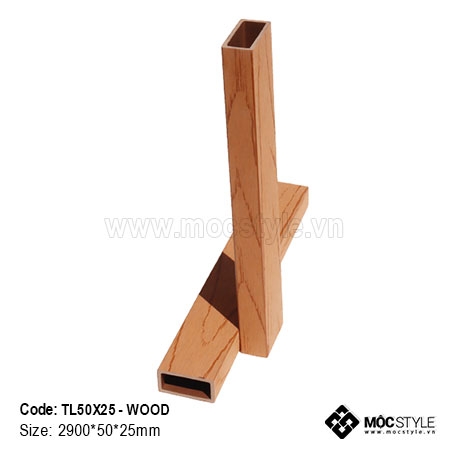 Gỗ Nhựa Ultra PVC - Thanh lam gỗ nhựa Ultra PVC TL50x25 Wood