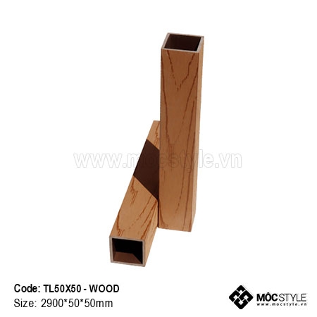 Gỗ Nhựa Ultra PVC - Thanh lam gỗ nhựa Ultra PVC TL50x50 Wood