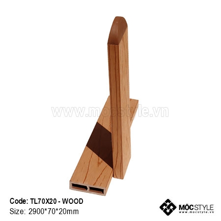 Gỗ Nhựa Ultra PVC - Thanh lam gỗ nhựa Ultra PVC TL70x20 Wood