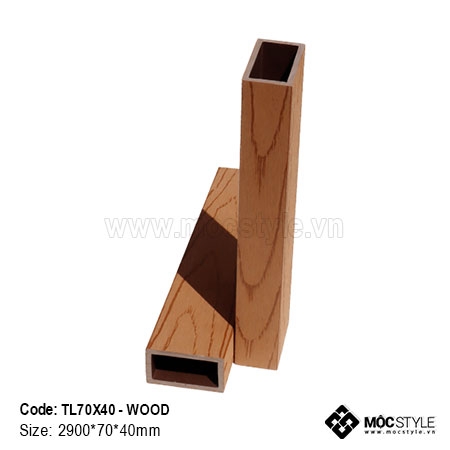 Tất cả sản phẩm - Thanh lam gỗ nhựa Ultra PVC TL70x40 Wood