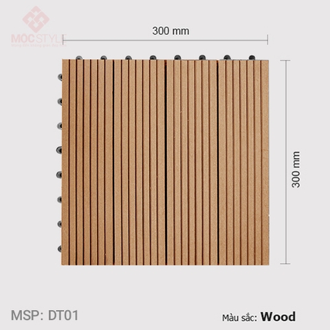 Tất cả sản phẩm - Vỉ gỗ nhựa lót sàn AWood DT01 Wood